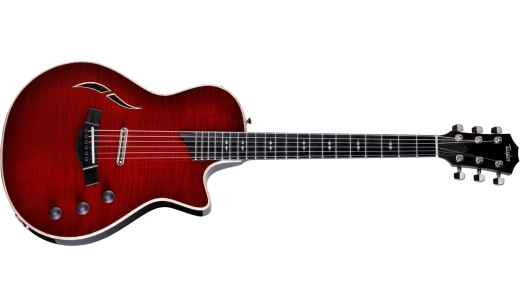 Taylor Guitars - T5z Pro Maple/Ash Acoustic/Electric Guitar with Hardshell Case - Cayenne Red
