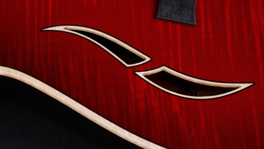 T5z Pro Maple/Ash Acoustic/Electric Guitar with Hardshell Case - Cayenne Red