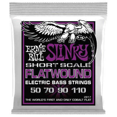 Ernie Ball - Power Slinky Flatwound Bass String Set - Short Scale 50-110