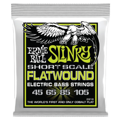 Ernie Ball - Regular Slinky Flatwound Bass String Set - Short Scale 45-105