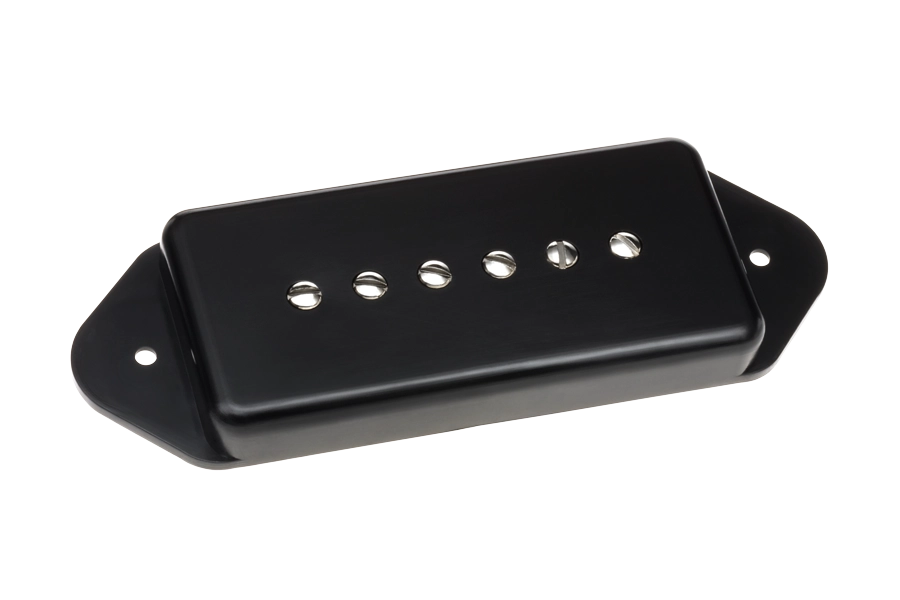 Fantom P90 Dog Ear Pickup - Black with Nickel Poles