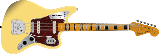 Fender - Vintera II 70s Jaguar, Maple Fingerboard - Vintage White with Gig Bag