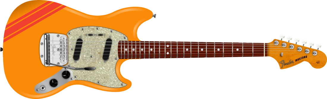 Vintera II 70s Mustang, Rosewood Fingerboard - Competition Orange with Gig Bag