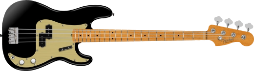 Fender - Vintera II 50s Precision Bass, Maple Fingerboard - Black with Gig Bag