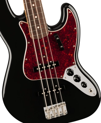 Vintera II 60s Jazz Bass, Rosewood Fingerboard - Black with Gig Bag