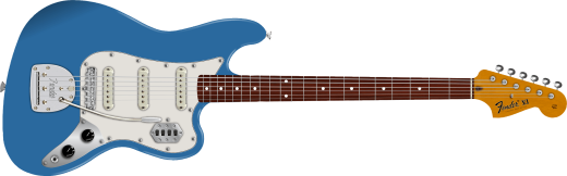 Fender - Vintera II 60s Bass VI, Rosewood Fingerboard - Lake Placid Blue with Gig Bag