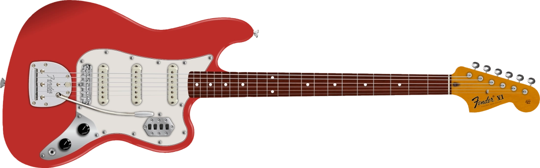 Vintera II 60s Bass VI, Rosewood Fingerboard - Fiesta Red with Gig Bag