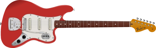 Fender - Vintera II 60s Bass VI, Rosewood Fingerboard - Fiesta Red with Gig Bag