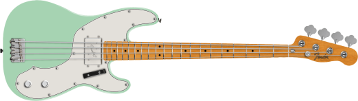 Fender - Vintera II 70s Telecaster Bass, Maple Fingerboard - Surf Green with Gig Bag