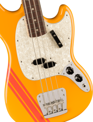 Vintera II 70s Mustang Bass, Rosewood Fingerboard - Competition Orange with Gig Bag