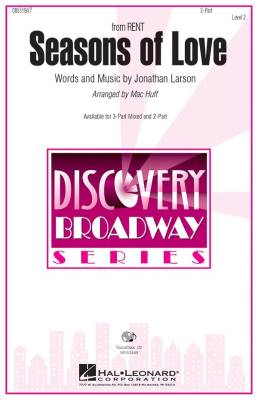 Hal Leonard - Seasons of Love (from Rent) - Larson/Huff - 2pt