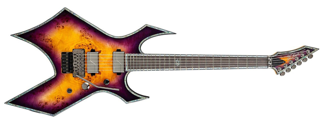 Warlock Extreme Exotic Electric Guitar with Floyd Rose - Purple Haze