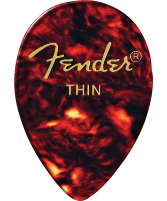 Fender - 358 Shape Classic Celluloid Picks 12-Pack - Thin