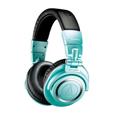 Audio-Technica - ATH-M50XBT2IB Wireless Over-ear Headphones - Limited Edition Ice Blue