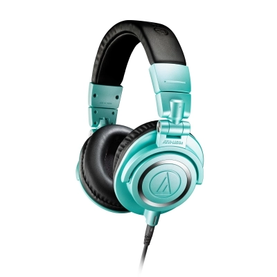 Audio-Technica - ATH-M50x Professional Closed Back Monitor Headphones - Limited Edition Ice Blue