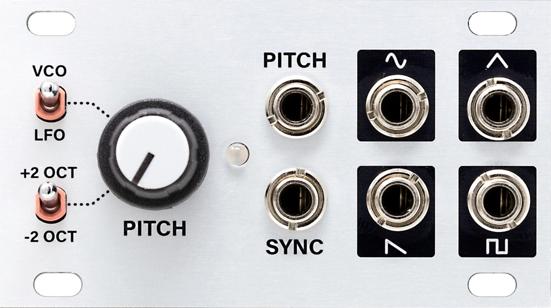 VCO 1U Multi-Waveform Analog Oscillator & LFO