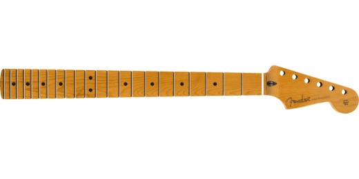 Fender - Roasted Maple Stratocaster Neck with 22 Jumbo Frets - Maple Fingerboard