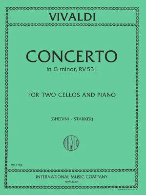 International Music Company - Concerto in G minor, RV 531 - Vivaldi/Starker - 2 Cellos/Piano - Book