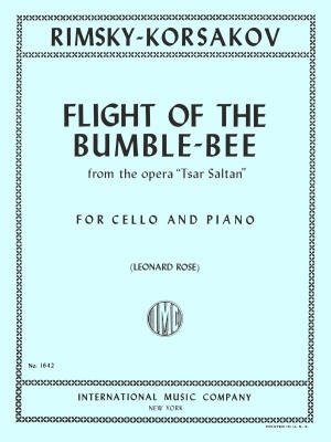 International Music Company - The Flight of the Bumble Bee - Rimsky-Korsakov/Rose - Cello/Piano - Sheet Music