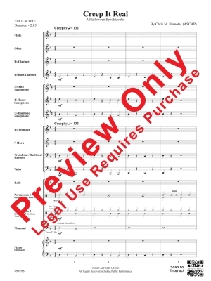 Creep It Real: A Halloween Spooktacular - Bernotas - Concert Band - Gr. 0.5