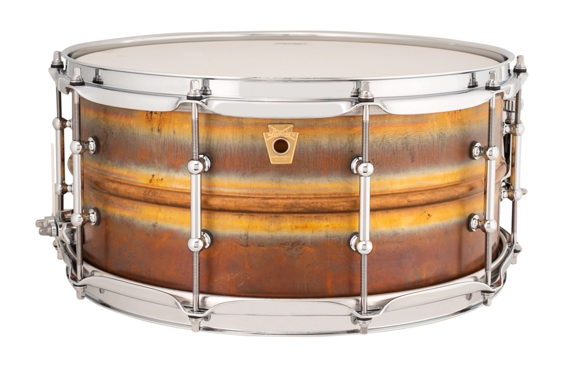 Raw Bronze Phonic 6.5x14\'\' Snare Drum with Tube Lugs