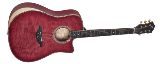 Prophecy Series Cutaway Acoustic Guitar with Matrix Infinity VT and Hardcase - Black Cherry