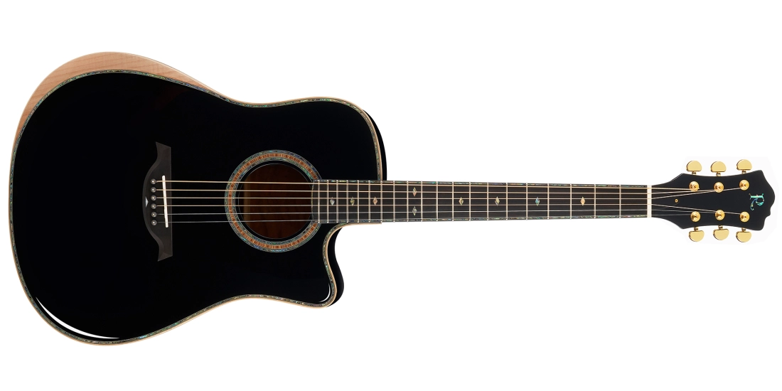 Prophecy Series Cutaway Acoustic Guitar with Matrix Infinity VT and Hardcase - Gloss Black