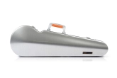 Bam Cases - Hightech La Defense Contoured Violin Case - Brushed Aluminum