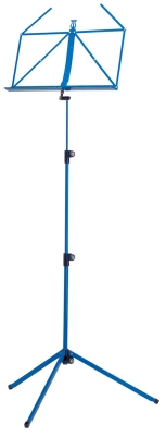 K & M Stands - 100/1 Deluxe Folding Music Stand - Blue