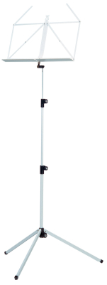 K & M Stands - 100/1 Deluxe Folding Music Stand - White