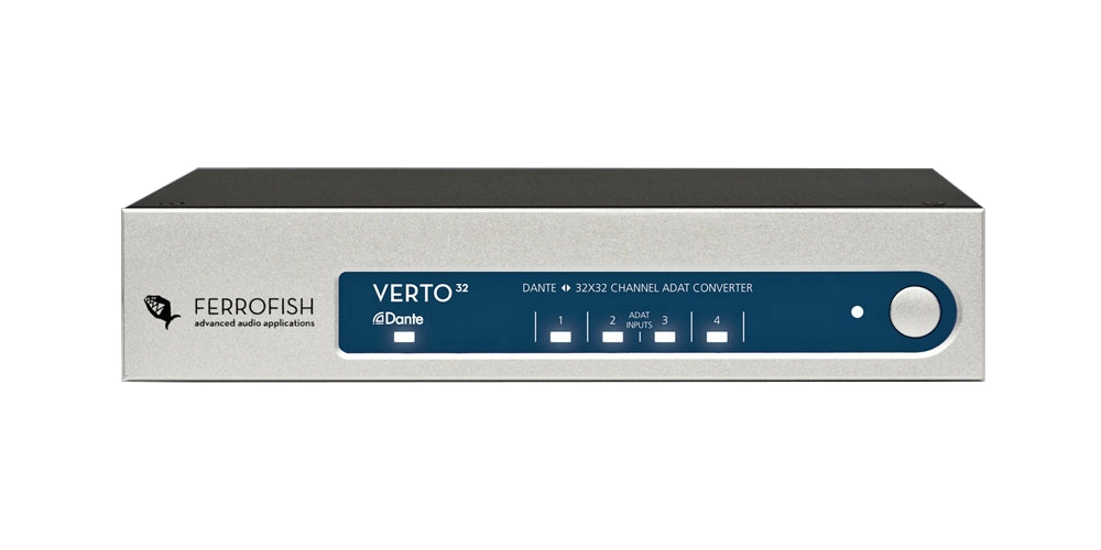 Verto 32 - 32x32 ADAT Channel From/To Dante Converter