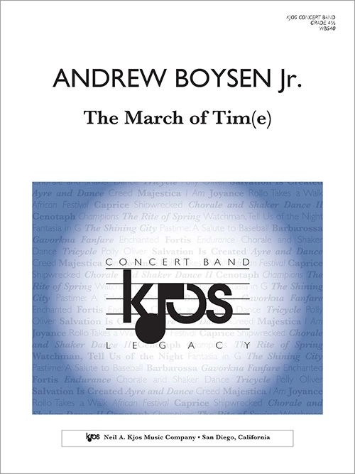 The March of Tim(e) - Boysen - Concert Band - Gr. 4.5