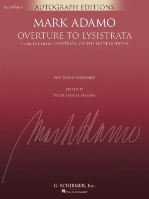 G. Schirmer Inc. - Overture to Lysistrata - Adamo/Martin - Concert Band - Gr. 5