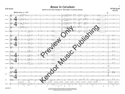 Bossa in Cerulean - Blair - Jazz Ensemble - Gr. 1