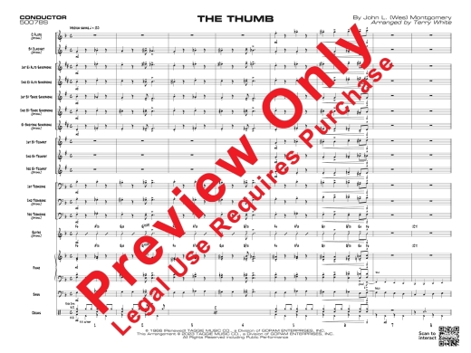 The Thumb - Montgomery/White - Jazz Ensemble - Gr. 1.5