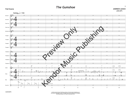 The Gumshoe - Lesick - Jazz Ensemble - Gr. 1.5