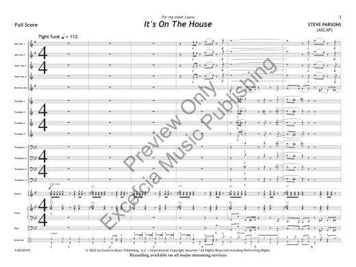 It\'s on the House - Parsons - Jazz Ensemble - Gr. 3