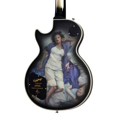 Epiphone - Adam Jones Les Paul Custom Art Collection: Korin Faughts Sensation - Antique Silverburst
