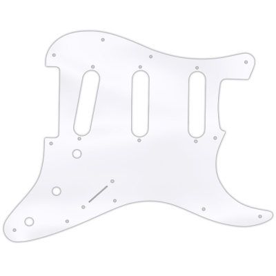 WD Music - Custom Pickguard for Fender 2017-2019 American Professional Stratocaster - Clear Acrylic