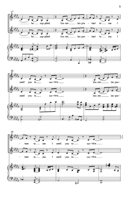 I Need You to Survive - Frazier/Dilworth - SSA