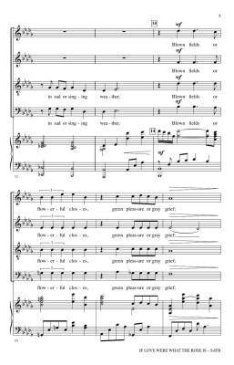 If Love Were What the Rose Is - Swinburne/Johnson - SATB