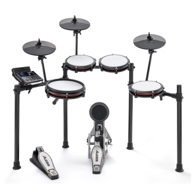 Nitro Max 8-Piece Electronic Drum Kit with Mesh Heads and Bluetooth