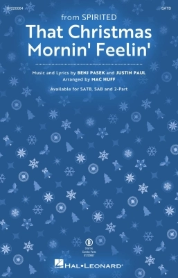 Hal Leonard - That Christmas Morning Feelin (from Spirited) - Pasek/Paul/Huff - SATB