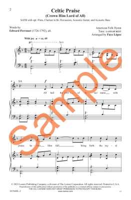 Celtic Praise (Crown Him Lord of All) - Traditional/Lopez - SATB