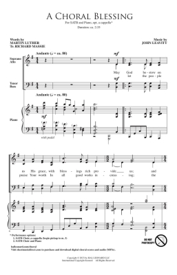 A Choral Blessing - Luther/Leavitt - SATB