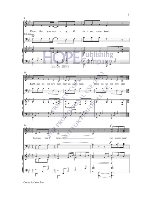 Come As You Are - Larson - SATB