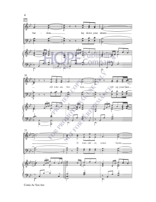 Come As You Are - Larson - SATB