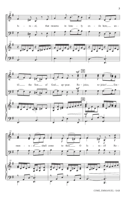 Come, Emmanuel - Traditional/Barrett - SAB