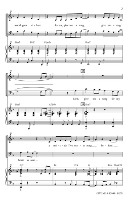 Give Me a Song - Sorenson - SATB