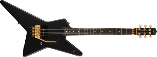 EVH - Limited Edition Star, Ebony Fingerboard - Stealth Black with Gold Hardware